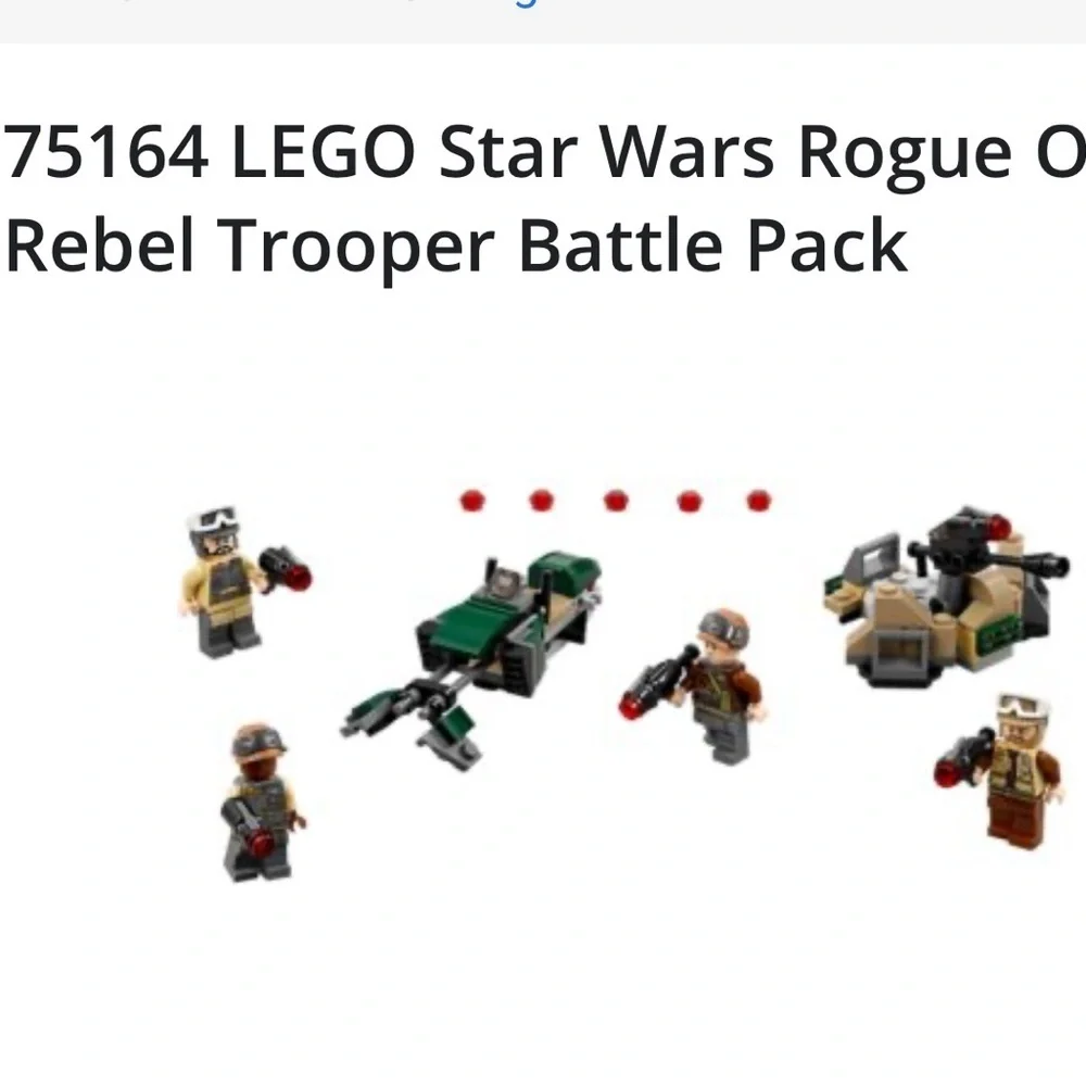 Lego Star Wars rebel trooper battle pack set 75164 new in sealed box 120 pieces